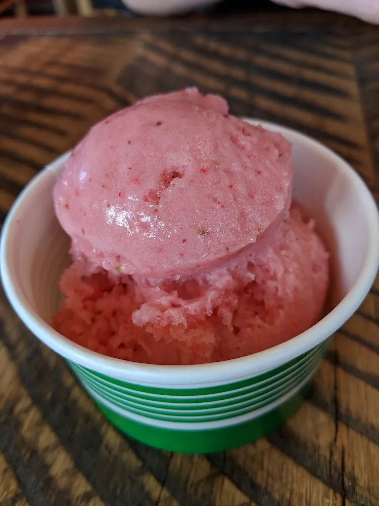 Strawberry Basil Sorbet